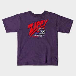 Zippy - The World's Fastest Koala (Purple) Kids T-Shirt